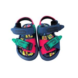 Vintage Y2K 90's Crayola Toddler/Baby Sandals Size 5 Blue